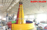 Best Durable PVC Inflatable Climbing Wall , Inflatable Pool With Slide Yellow Tall for sale