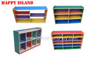 China Kindergarten Toys Cabinet Nursery Classroom Furniture With Back Or Without Back Board distributor
