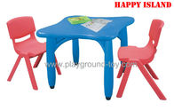 Best Day Care Centre Kindergarten Classroom Furniture Square Table With Plastic Material for sale