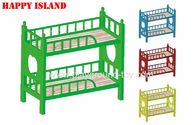 China Preschool Furniture Plastic Bunk Bed Nursery Classroom Furniture With Different Color And European Standard distributor