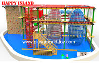 Best Galvanized Steel  Home Park Adventure Playground Ropes / Solid Wood for sale